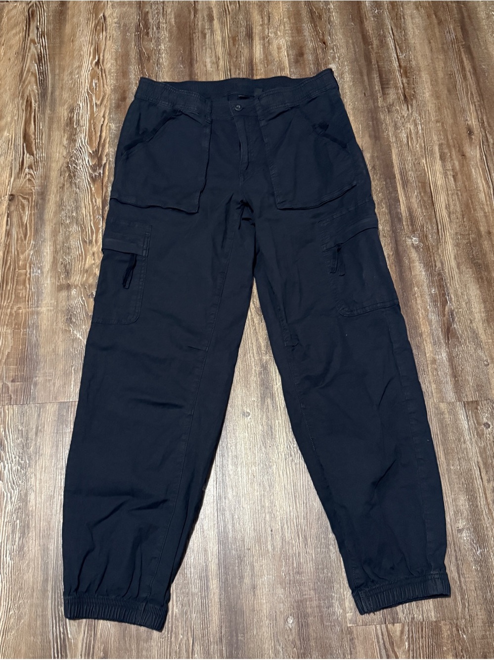 American Eagle Baggy Joggers Women's 6 High Rise Stretchy Casual Wear in Black